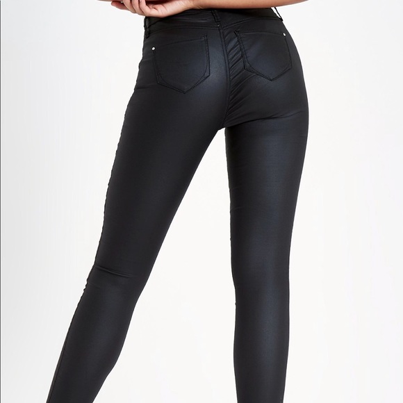 river island coated molly jeans